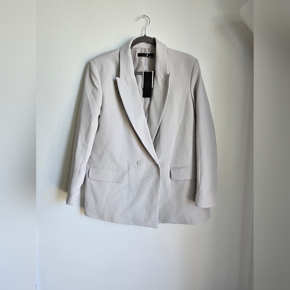 NWT RDI Gray Lightweight Shirt Jacket with Notched Lapel - Picture 1 of 10